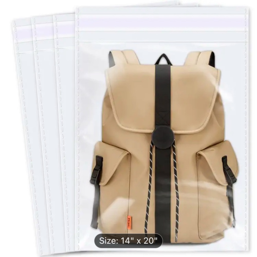 Pack of 50 Clear Resealable Bags